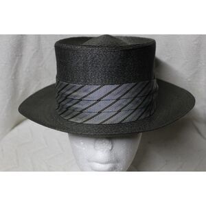 VTG Wormser Fedora Gray & Black Size 7 (Pre-Owned)